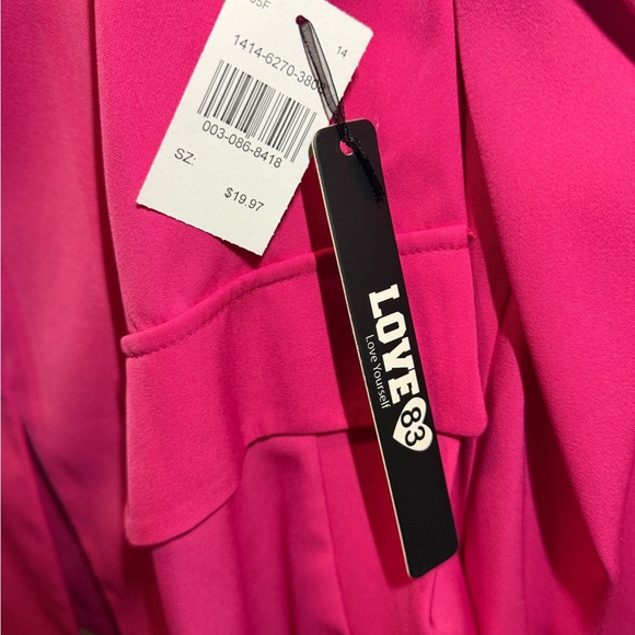 Hot Pink Single-Button Blazer - Picture 4 of 5